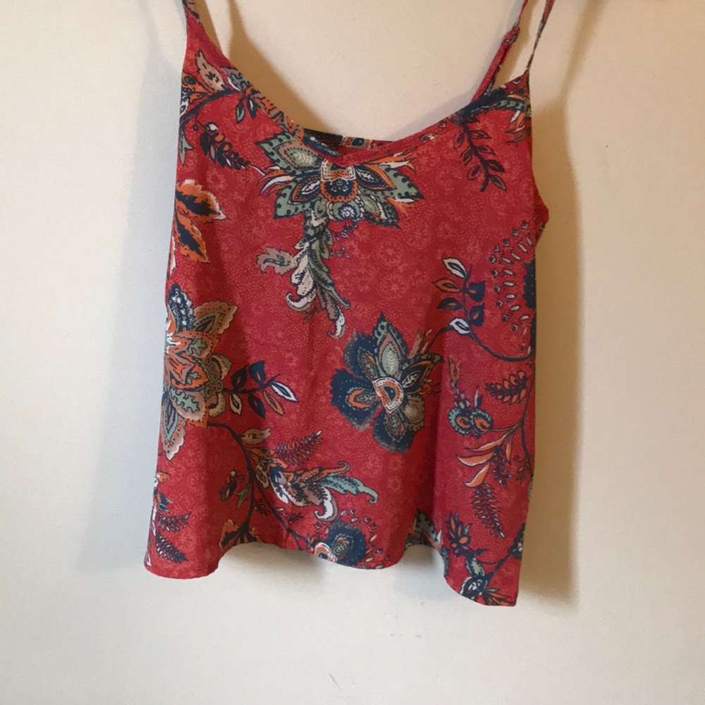 Hollister Paisley Adjustable Strap Tank Top